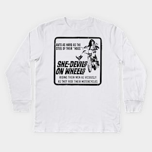 SHE DEVILS Kids Long Sleeve T-Shirt